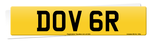 Registration number DOV 6R